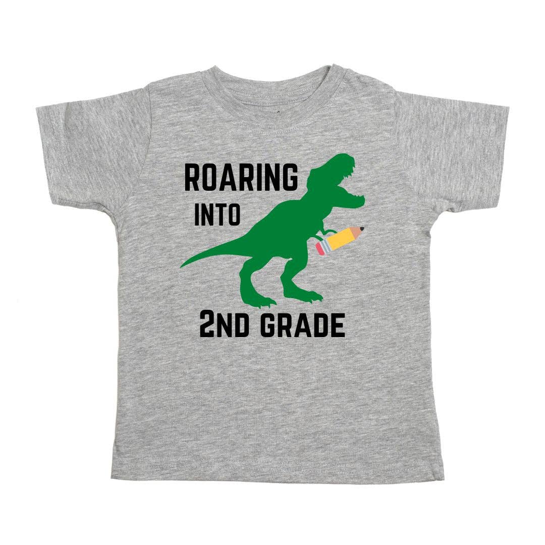 Roaring Into Second Grade Shirt