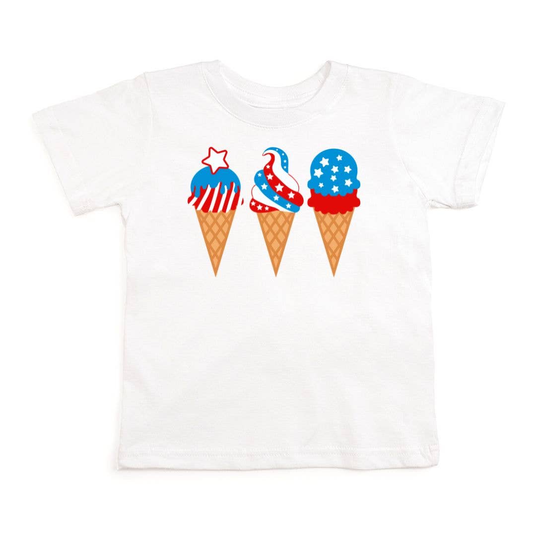 Patriotic Ice Cream Short Sleeve Shirt - FINAL SALE