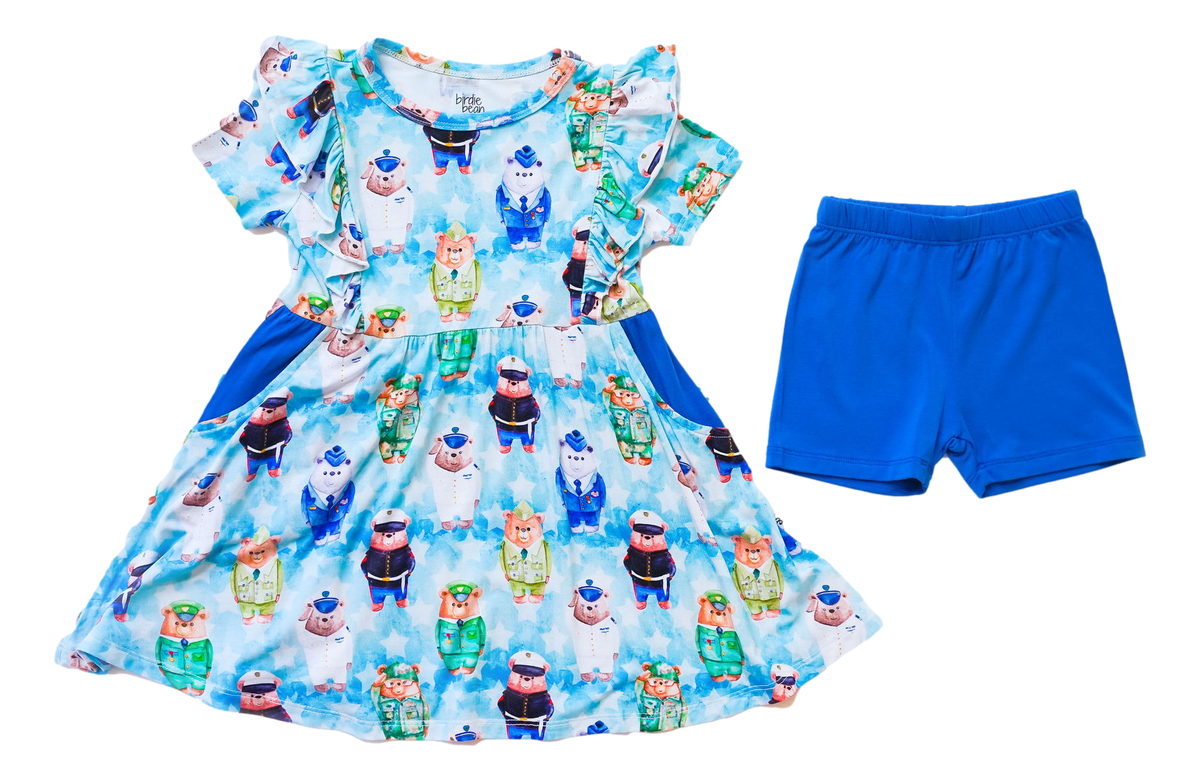 Baker Toddler Birdie Dress & Shorts Set - FINAL SALE