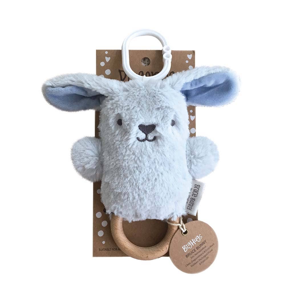 O.B Designs Dingaring Wooden Teether - Bruce Bunny