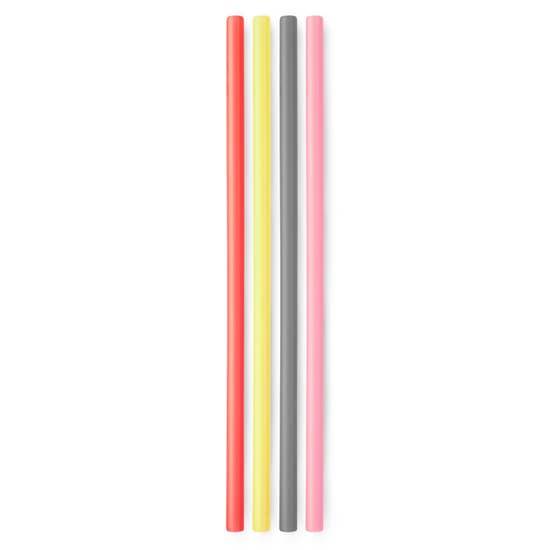 GoSili Extra Long Reusable Straw Set