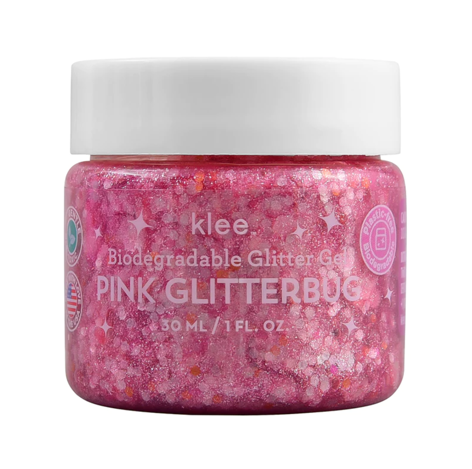 Pink Glitterbug Biodegradable Glitter Gel – Natural Okie Baby