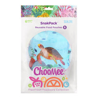 SnakPack Reusable Food Pouch - Sea Life - 6 pack